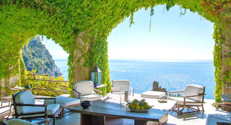 View from the luxury villa on Amalfi Coast